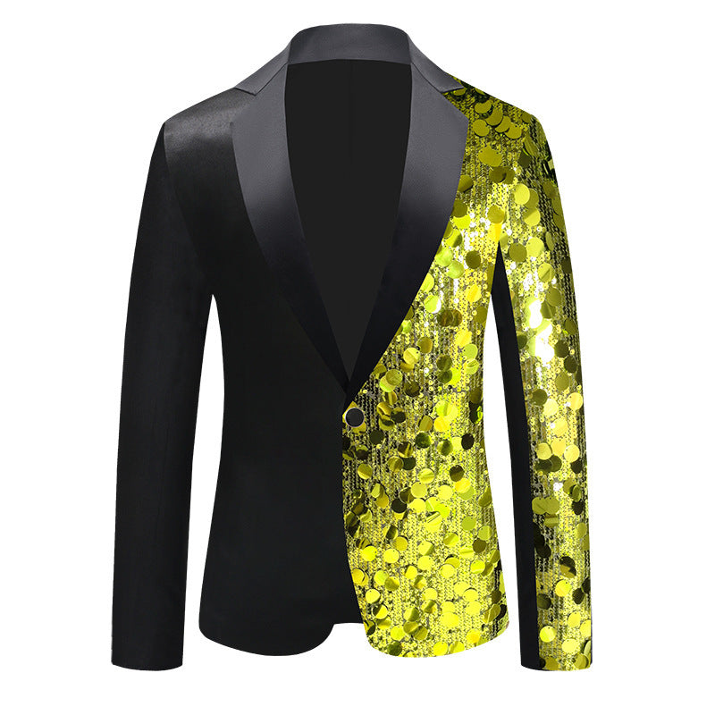 Men's Sequined Suit Jacket Dance Dress