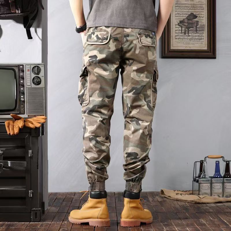 Camouflage Cargo Pants Men's Loose Outdoor Pants