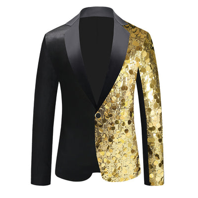 Men's Sequined Suit Jacket Dance Dress